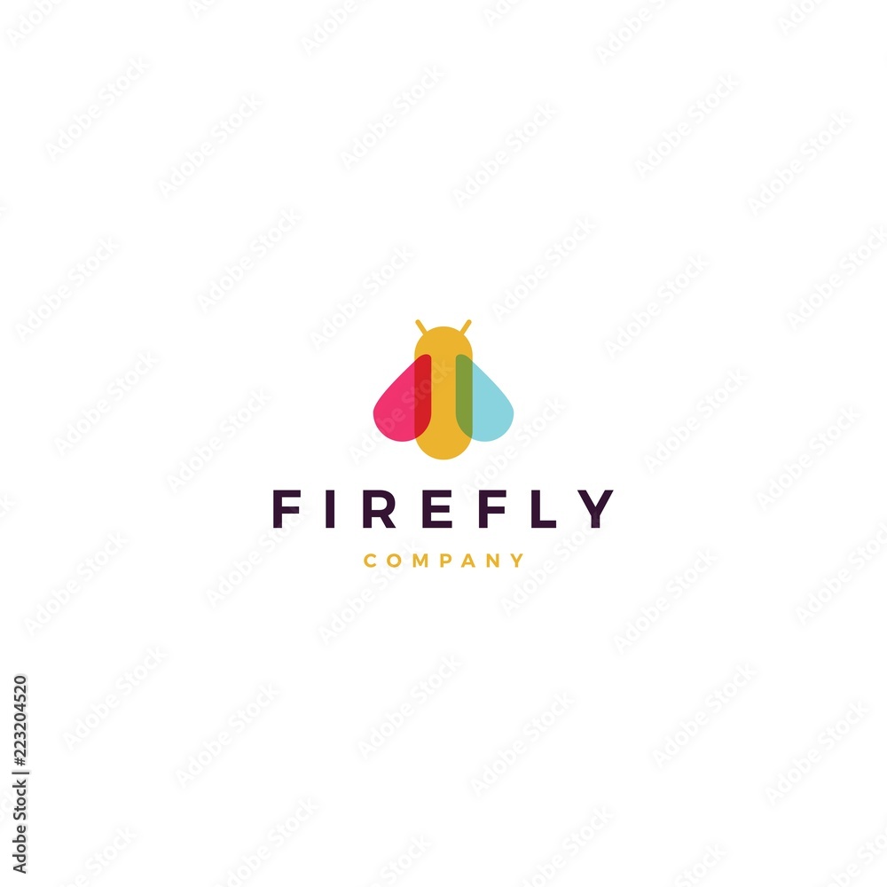 firefly logo vector icon illustration design inspirations firefly logo vector icon illustration design inspirations