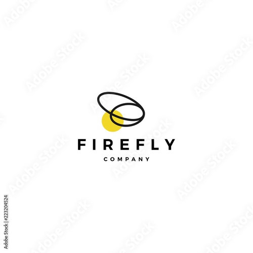firefly logo vector icon illustration design inspirations
