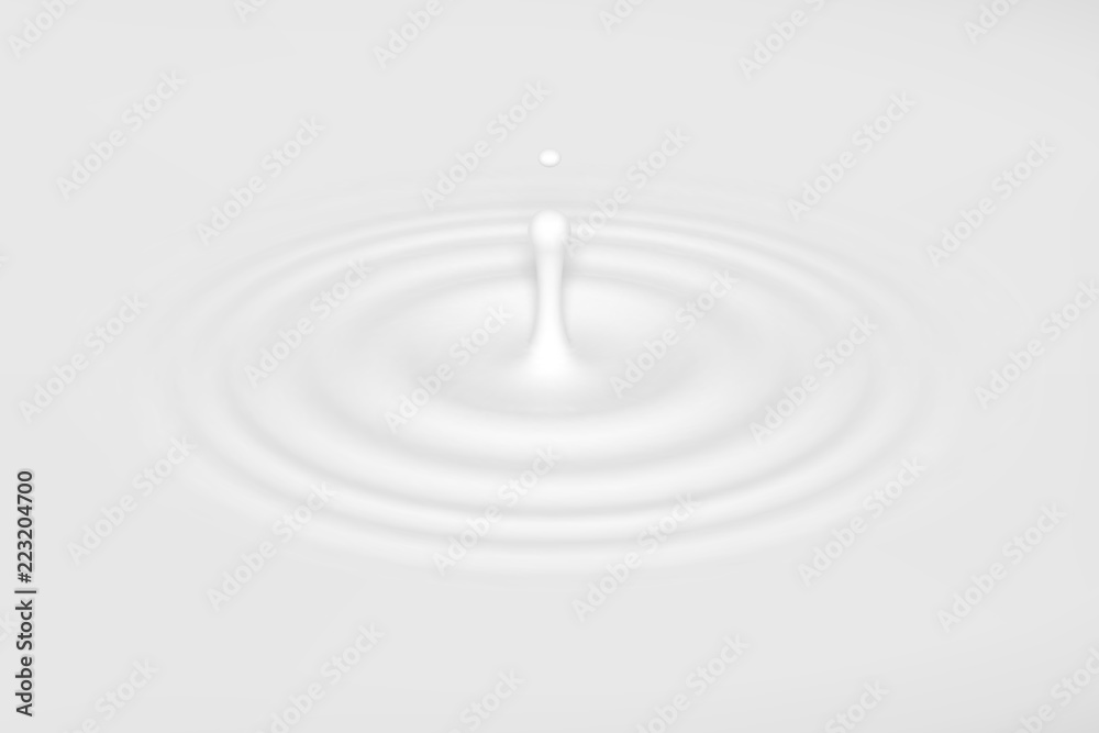Drop falling into milk, lotion or paint Drop falling into milk, lotion or paint