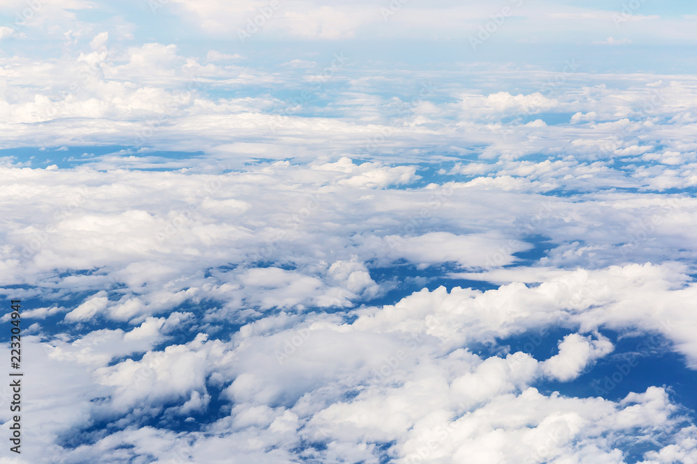 clouds and blue sky seen from plane clouds and blue sky seen from plane