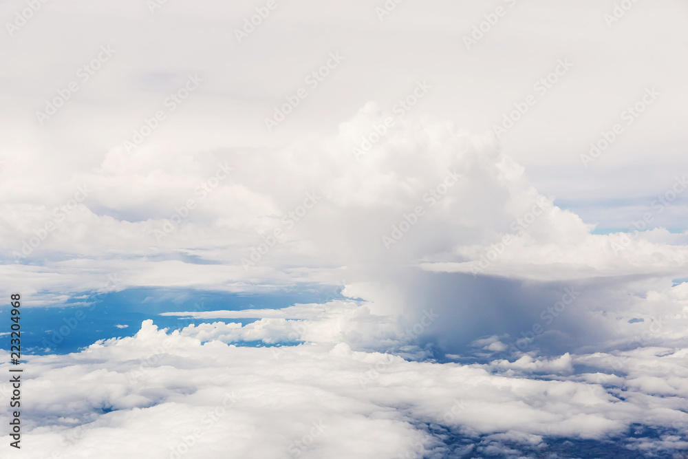 clouds and blue sky seen from plane clouds and blue sky seen from plane