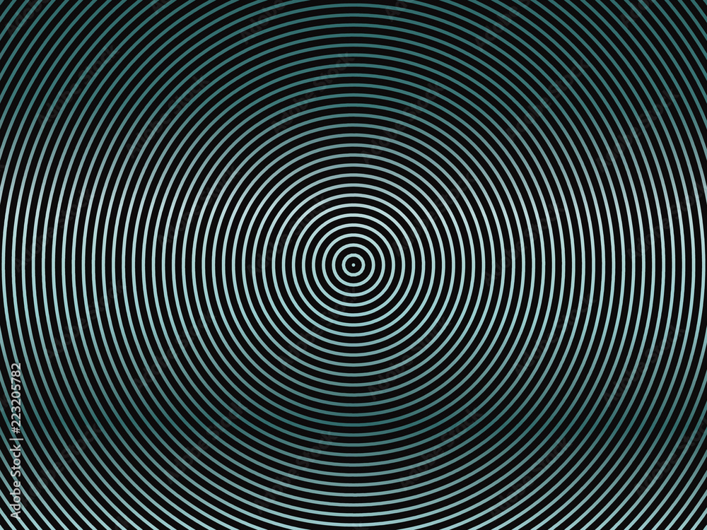 Dark background with concentric circles Gradient, neon green-blue lines. Abstract geometric background for covers, web banners Dark background with concentric circles Gradient, neon green-blue lines. Abstract geometric background for covers, web banners