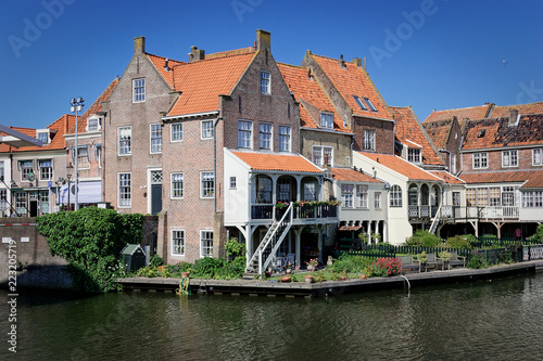 Old cityscape of the town of Enkhuizen
