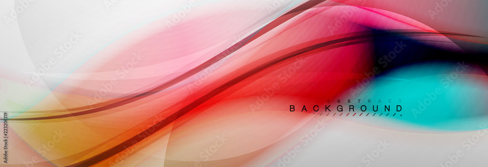 Smooth blur wave background