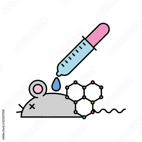 biology laboratory mouse dropper pouring liquid