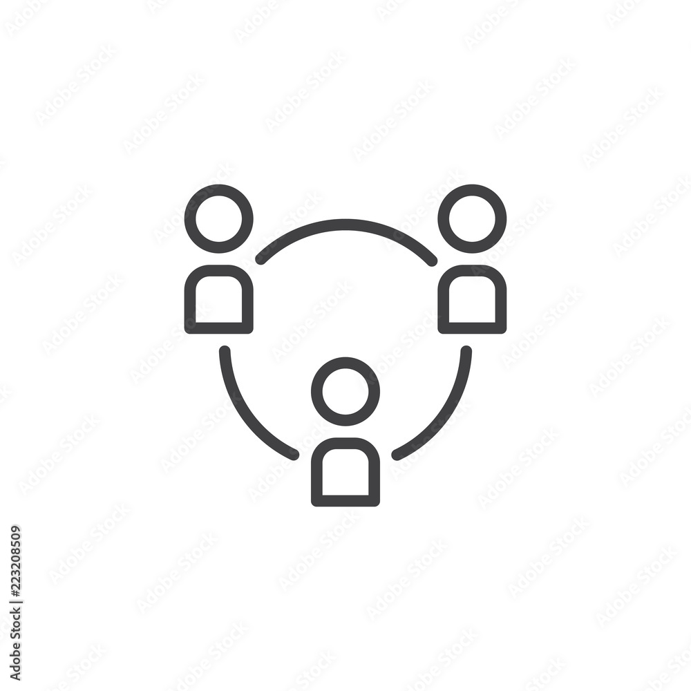 Business team outline icon. linear style sign for mobile concept and web design. businessman group simple line vector icon. Symbol, logo illustration. Pixel perfect vector graphics Business team outline icon. linear style sign for mobile concept and web design. businessman group simple line vector icon. Symbol, logo illustration. Pixel perfect vector graphics