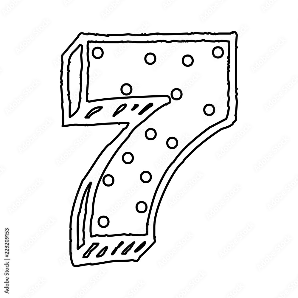 number seven icon number seven icon