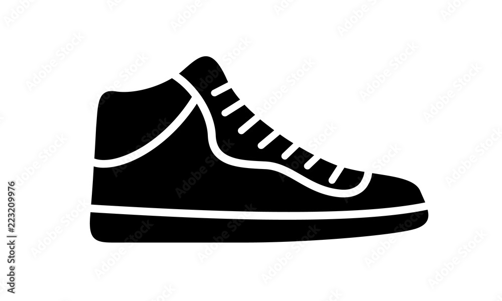 Running shoes icon fitness. Simple style sneaker. Running shoes icon fitness. Simple style sneaker.
