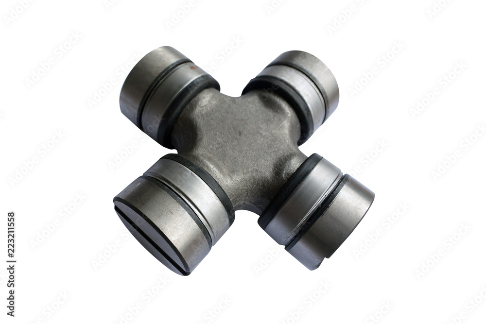 propeller shaft yoke transmission on an isolated white background propeller shaft yoke transmission on an isolated white background