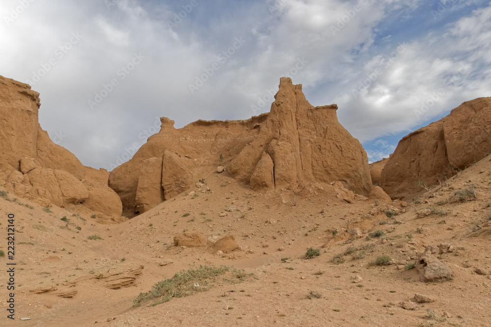 Sandy, desert rocks.