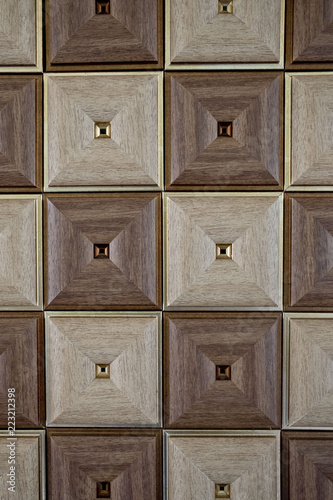 Abstract two tone of square background texture  Dark brown and light brown colors background texture.