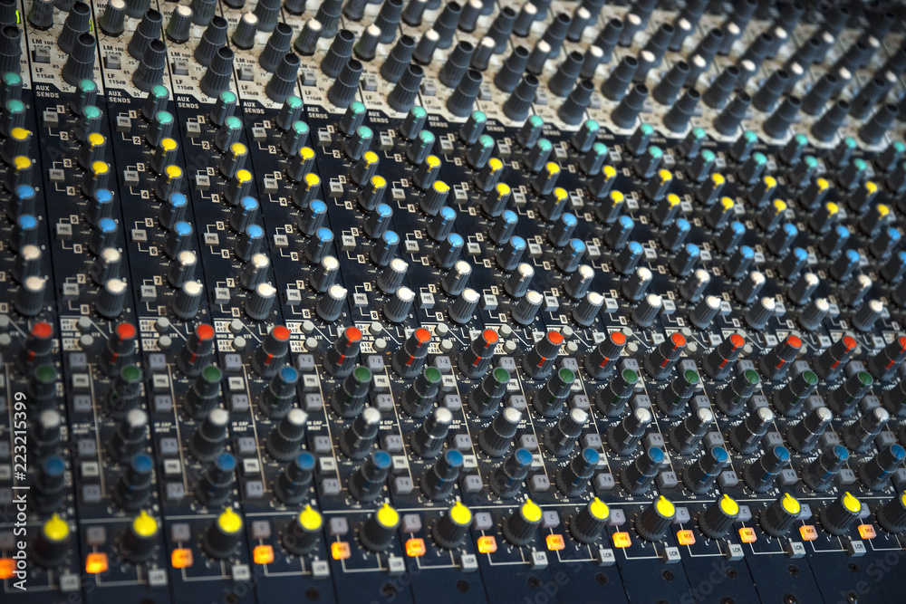Fototapeta premium sound equipment at the concert