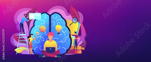 Business intelligence concept vector header banner.
