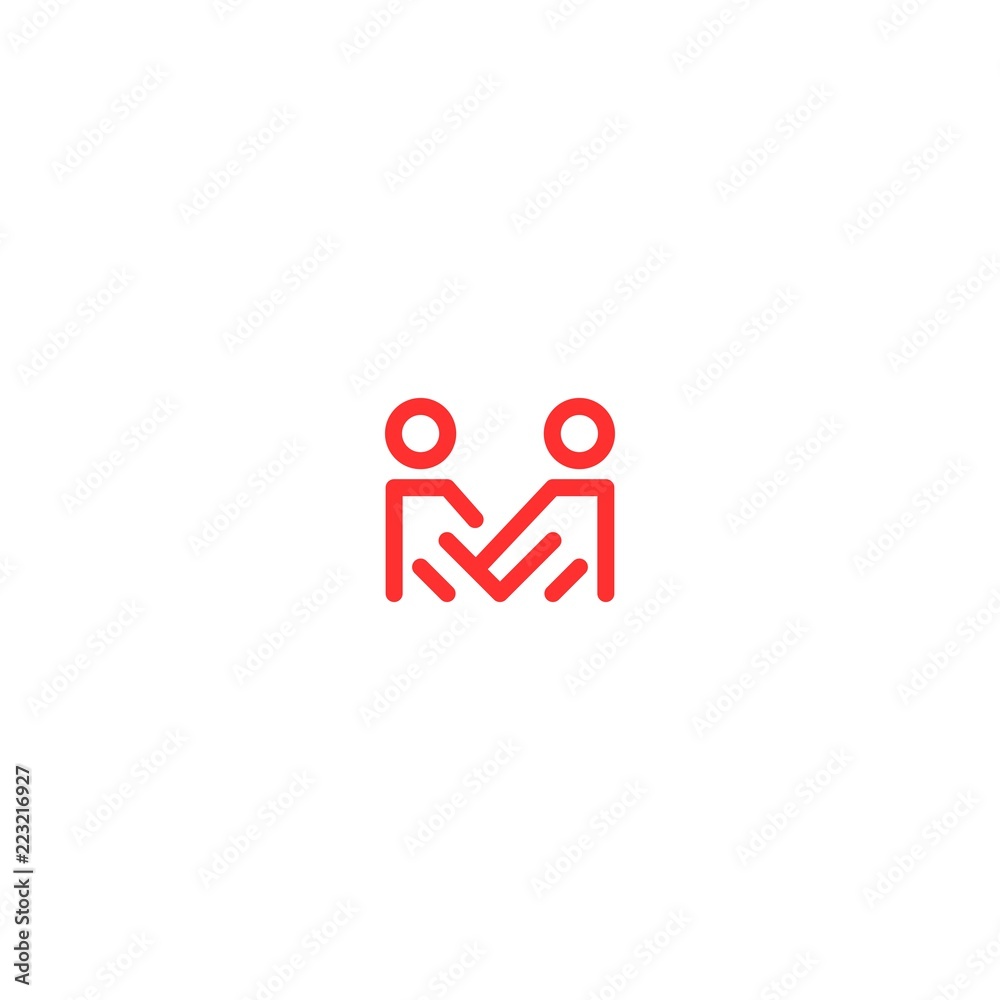 Letter M Human Group Community Abstract Creative Icon Logo Design Template Element Vector Letter M Human Group Community Abstract Creative Icon Logo Design Template Element Vector