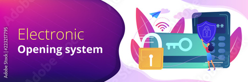 Security access card header banner.