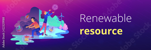 Renewable resource banner template.