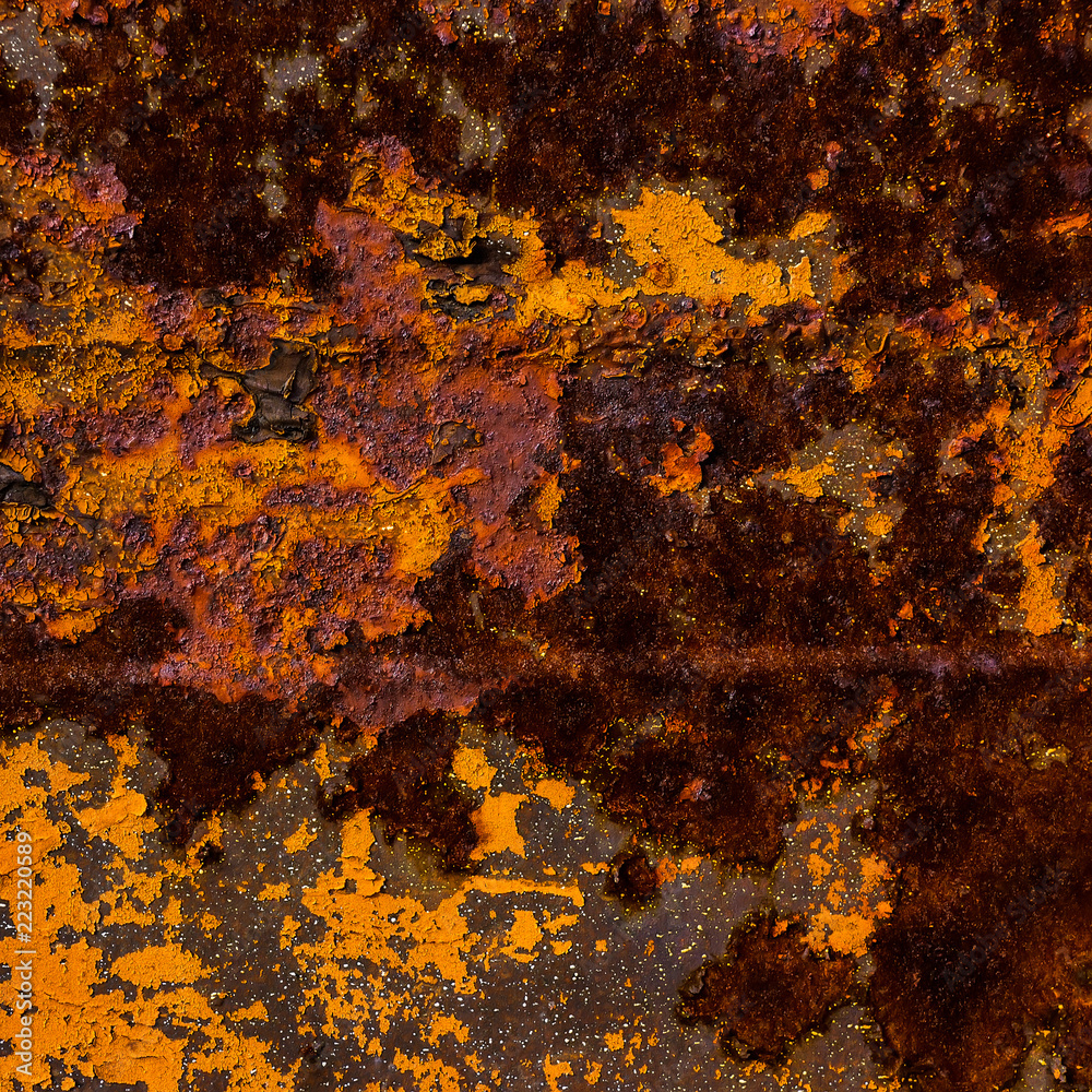 old rusty metal surface with traces of paint. Element of design. old rusty metal surface with traces of paint. Element of design.