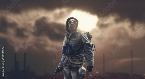Fotografi Environmental disaster and post apocalyptic survivor