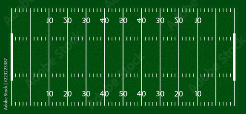 American football field. Vector