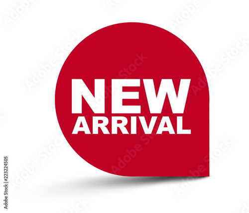 red vector banner new arrival