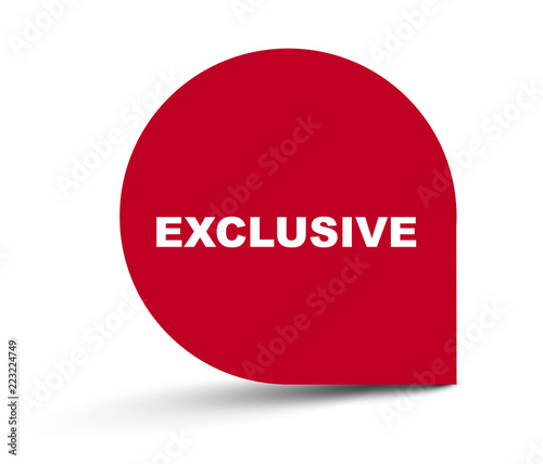 red vector banner exclusive