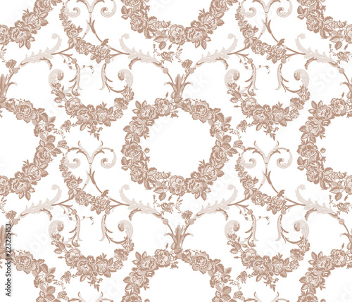 floral lace seamless pattern