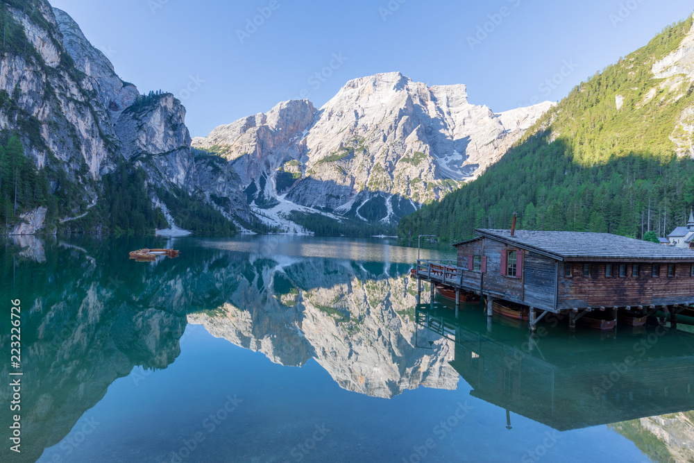 Reflection on Lago di Braies