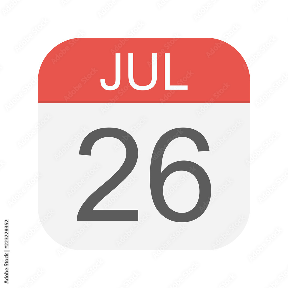 July 26 - Calendar Icon July 26 - Calendar Icon