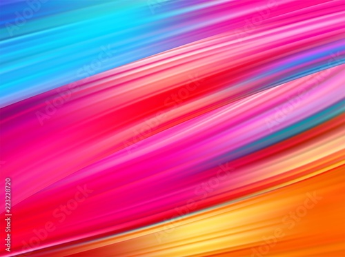 Bright abstract background with colorful swirl flow. Vector illustration