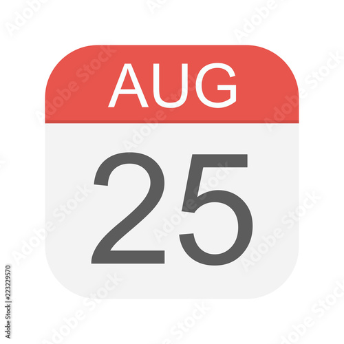 August 25 - Calendar Icon
