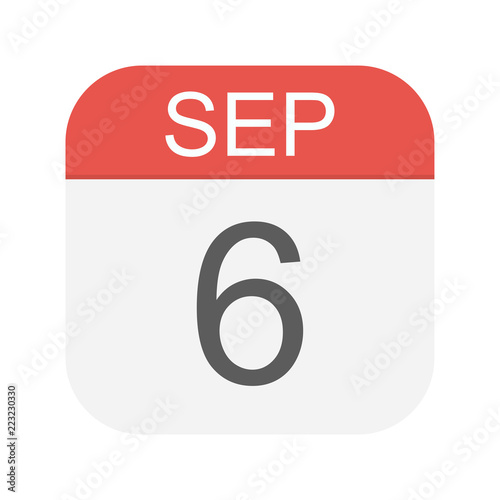 September 6 - Calendar Icon