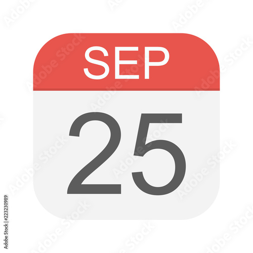 September 25 - Calendar Icon