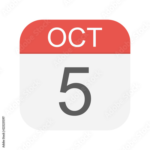 October 5 - Calendar Icon
