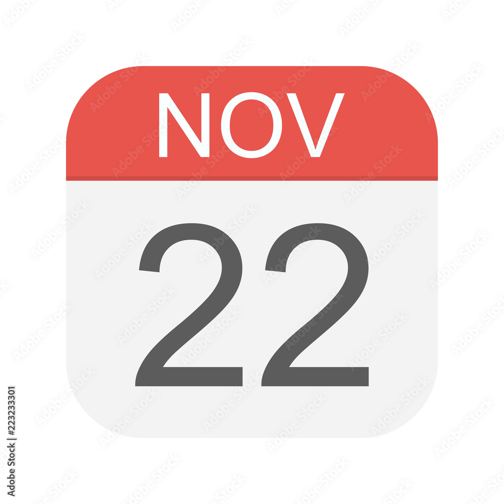 November 22 - Calendar Icon November 22 - Calendar Icon