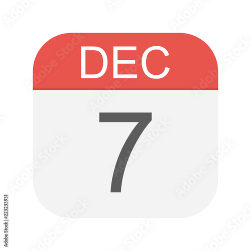 December 7 - Calendar Icon