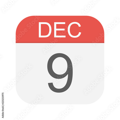 December 9 - Calendar Icon