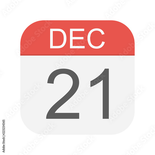 December 21 - Calendar Icon