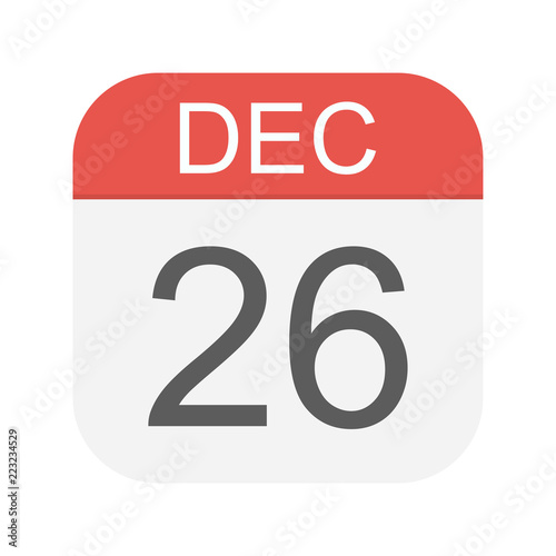December 26 - Calendar Icon