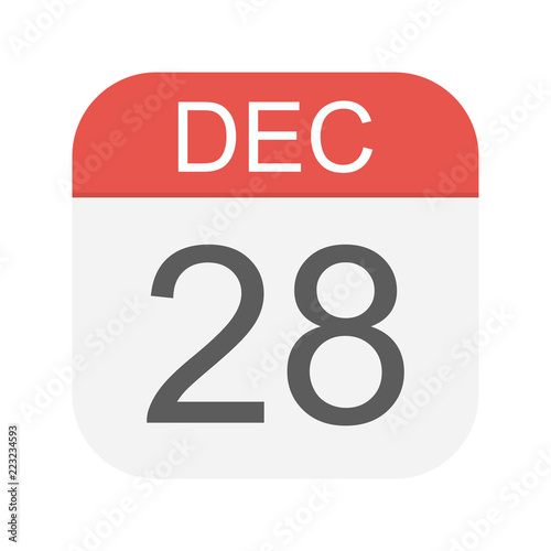 December 28 - Calendar Icon