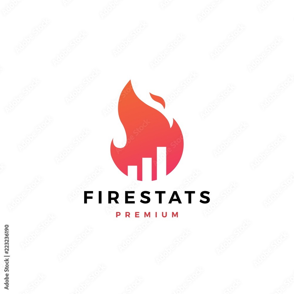 fire statistic stats logo heat vector icon design inspirations fire statistic stats logo heat vector icon design inspirations