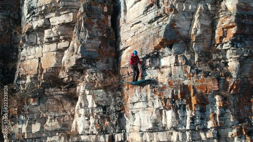 Rock climbing portaledge photo