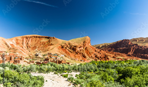 View on oasis of Tinerhir next to Dades in Morocco photo