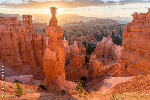 Thor's Hammer glowing in the morning light, Bryce Canyon National Park photo