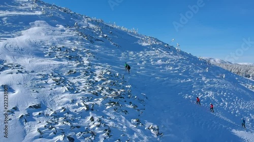 Winter mountain running