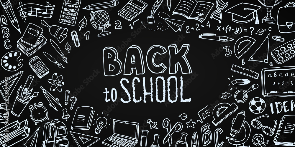 Fotografie Back to School background with place for text