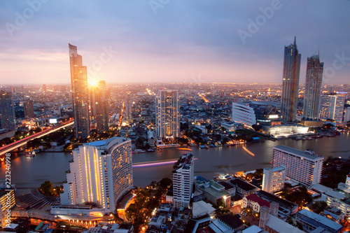 Cityscape Bangkok city Asia Thailand Skyline 