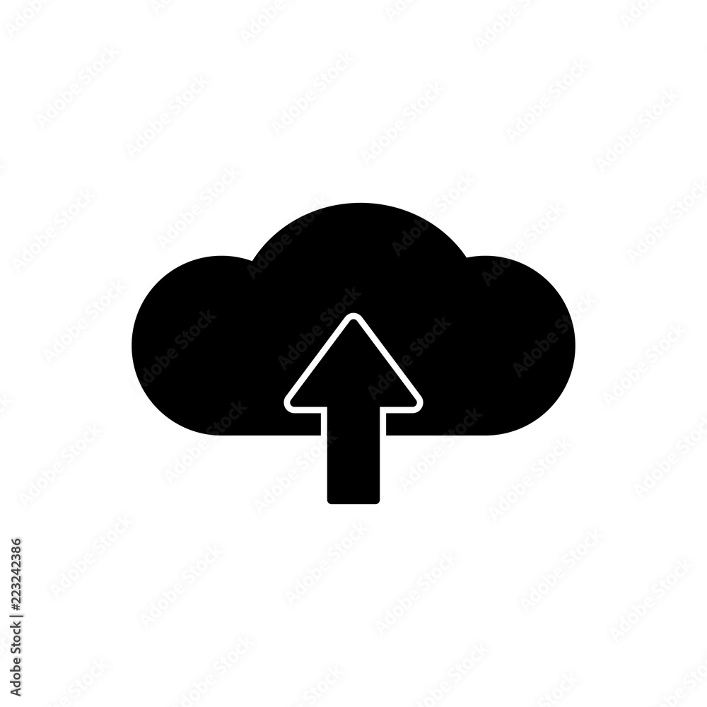 arrow, cloud, vector icon arrow, cloud, vector icon