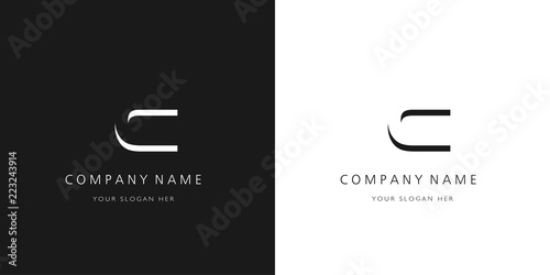 c logo letter modern design	