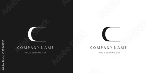 c logo letter modern design	 photo