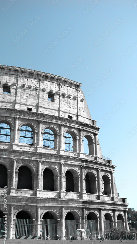 View of the Colosseum - Rome - Italy